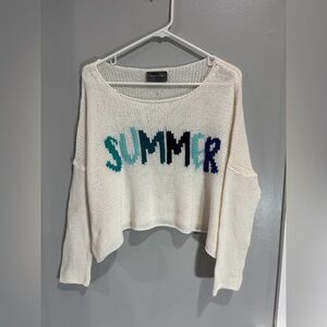 Wooden Ships Paola Buendia SUMMER cropped cotton acrylic oversized pullover S/M
